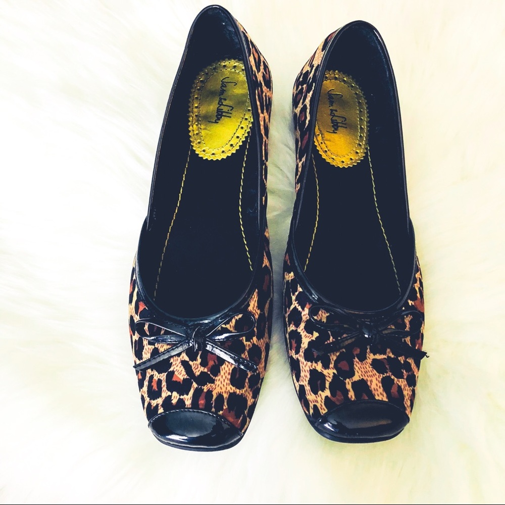 Sam & Libby Leopard Print Flats/loafers -7.5
